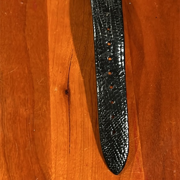 Tea Time Pop Art Tea Pot Watch Genuine Black Leather Strap Watch Gold Accents - Picture 8 of 12